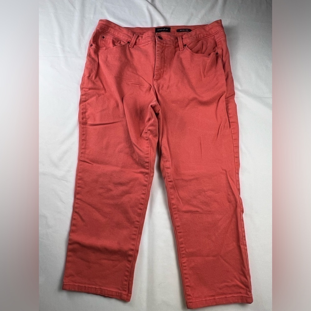 Charter Club - Women’s Capri - Size 14 - Bristol Capri - Bright Orange/Red